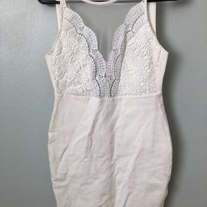 LuLu's White Bodycon Bachelorette Party Dress